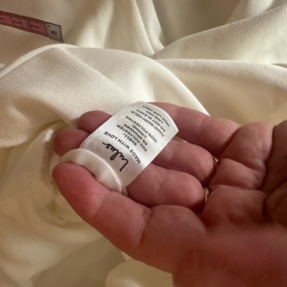 Lulu’s Edith White Strapless Stretchy Ponte Fabric Wide-Leg Sexy Jumpsuit NWOT M - Picture 10 of 16